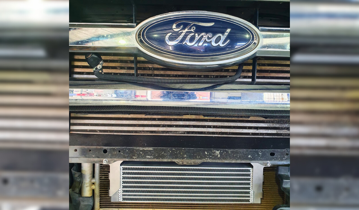 Trans Intercooler upgrade on a Ford Ranger